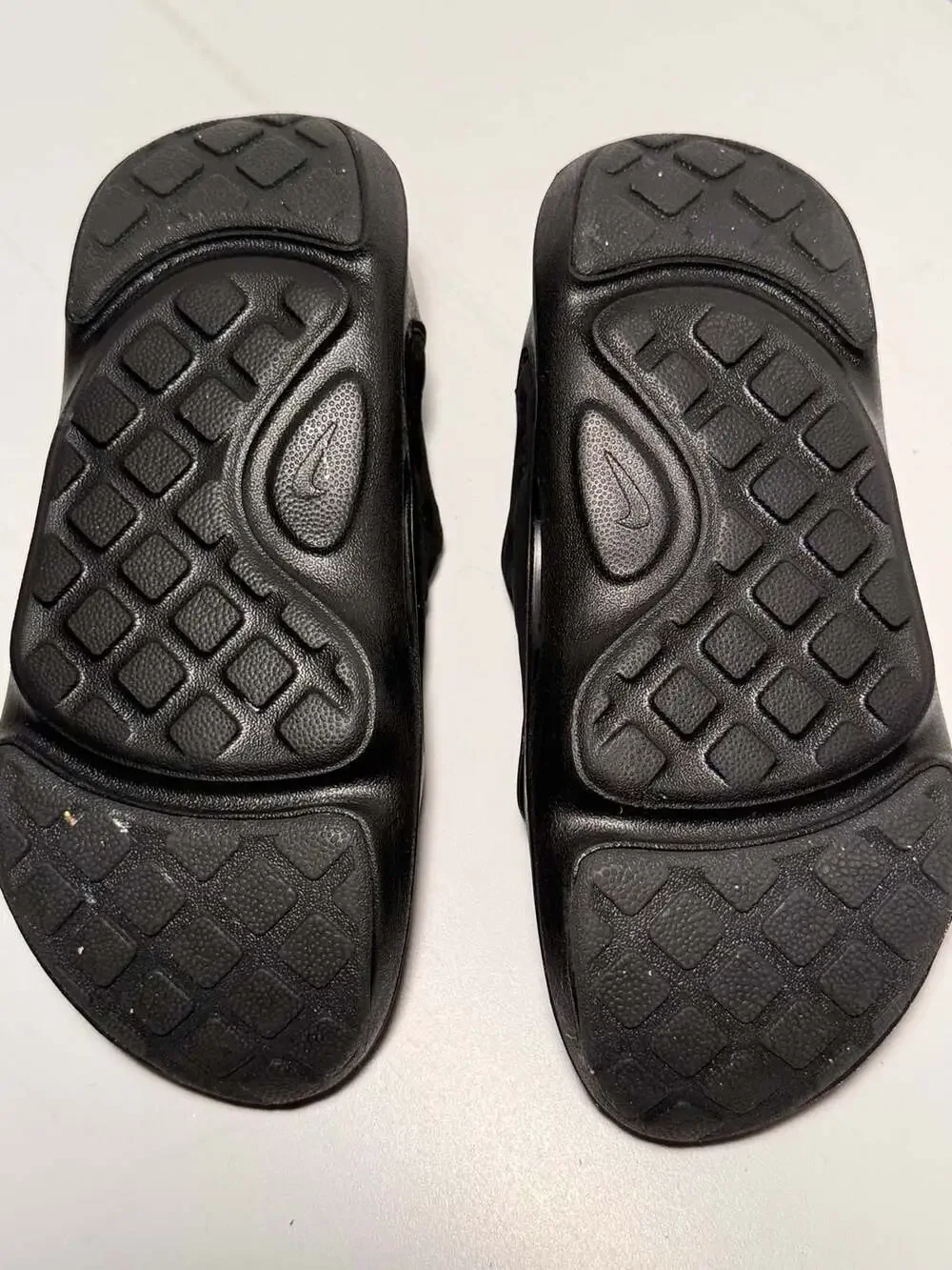Nike Aqua Swoosh Kids Slip-On Clog Sandals Black Anthracite White
